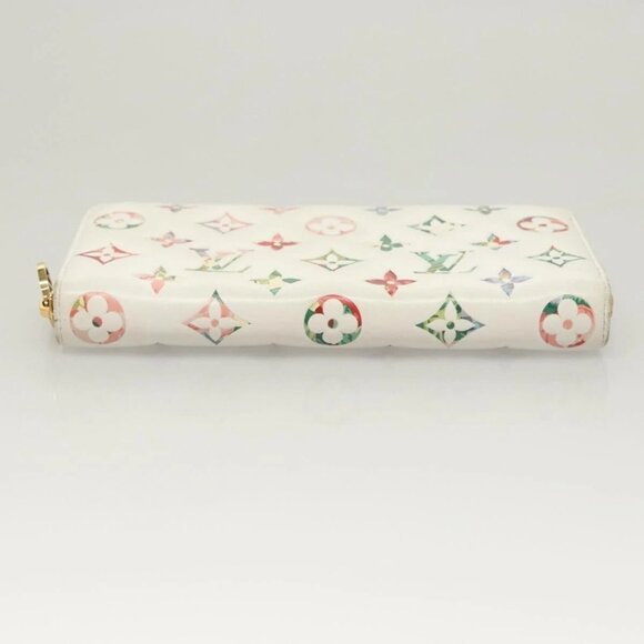 LOUIS VUITTON Monogram Garden Zippy Wallet White M81694 LV Auth 121163 - Picture 6 of 16